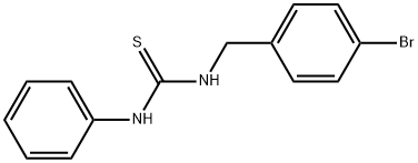 1-(4-溴苄基)-3-苯基硫脲,100716-10-7,结构式