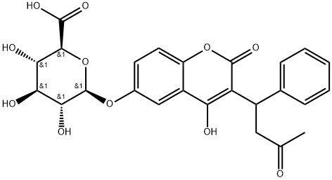 6-Hydroxy Warfarin β-D-Glucuronide Struktur