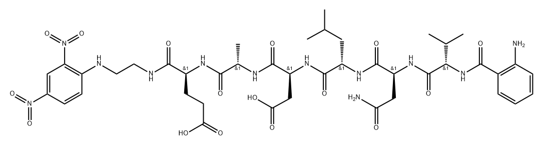 ABZ-(ASN670,LEU671)-AMYLOID Β/A4 PROTEIN PRECURSOR770 (669-674)-EDDNP TRIFLUOROACETATE SALT, 1007306-20-8, 结构式