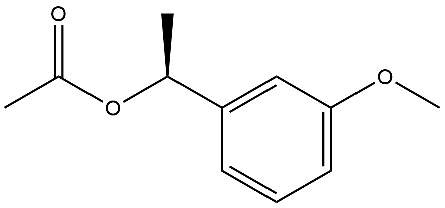 (1S)-1-(3-Methoxyphenyl)-eth-1-yl acetate Structure