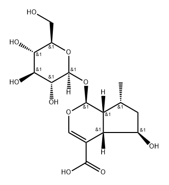 Cyclopenta[c]pyran-4-carboxylic acid, 1-(β-D-glucopyranosyloxy)-1,4a,5,6,7,7a-hexahydro-5-hydroxy-7-methyl-, (1S,4aS,5R,7R,7aR)-|8-去氢山栀苷