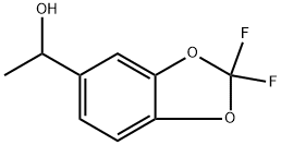 1-(2,2-二氟苯并[D][1,3]二氧杂环戊烯-5-基)乙-1-醇,1009032-10-3,结构式