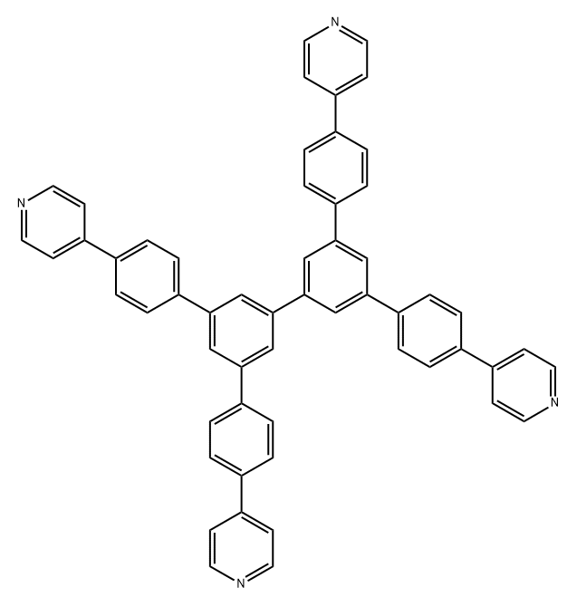 3,5,3',5'-tetra(p-pyridin-4-yl)phenyl-[1,1']biphenyl Structure