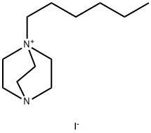 1-Hexyl-1,4-diazabicyclo[2.2.2]octan-1-ium Iodide Structure