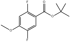 Tert-butyl 2,5-difluoro-4-methoxybenzoate 化学構造式