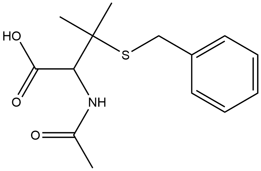 Valine, N-acetyl-3-(benzylthio)- (6CI) Structure