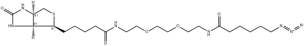 Biotin-PEG2-C6-Azide Structure