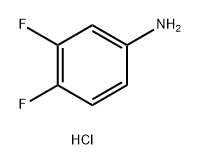 3,4-Difluoroaniline hydrochloride 化学構造式