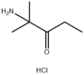 3-Pentanone, 2-amino-2-methyl-, hydrochloride (1:1) Struktur