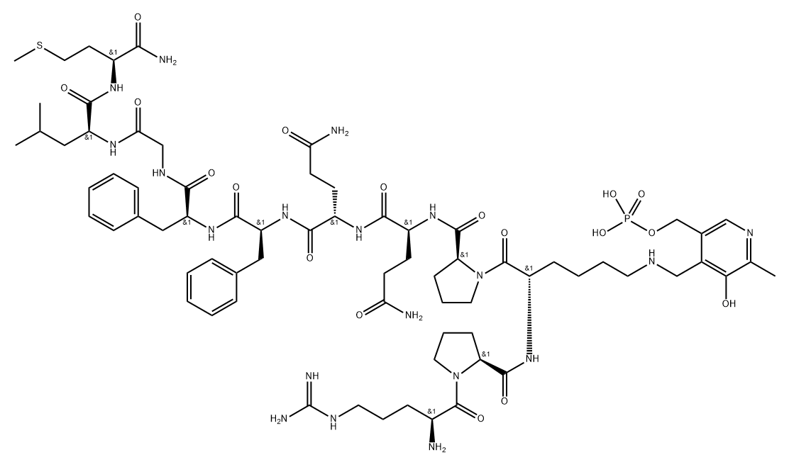 substance P, pyridoxal-phosphate(6)-Lys(3)-,101213-42-7,结构式
