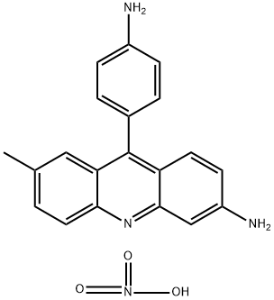 3-Acridinamine, 9-(4-aminophenyl)-7-methyl-, nitrate (1:1) Structure