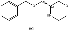 Morpholine, 3-[(phenylmethoxy)methyl]-, hydrochloride, (R)- (9CI) Structure