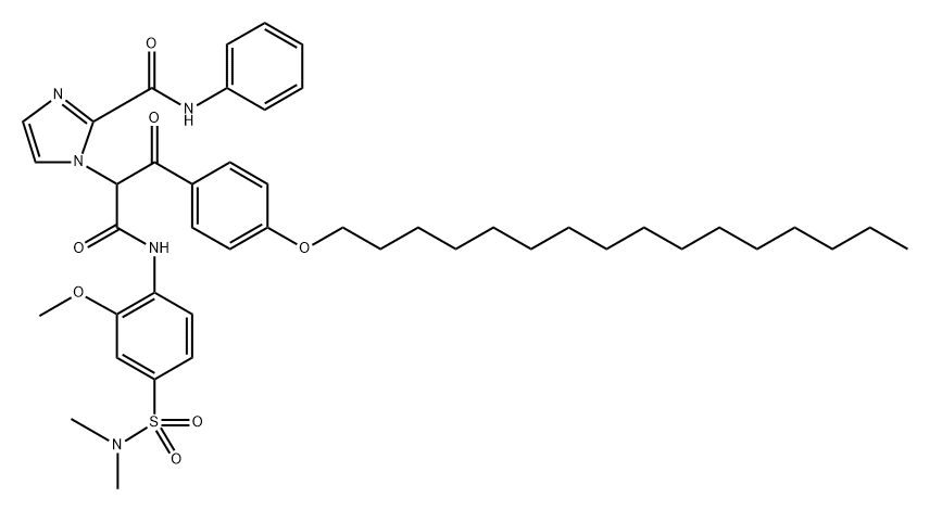 Cetyloxibenzoyl)-2-(imidazoyl-2-carbanilid)-2′-methoxy-4′-dimethyl-sulfamoylacetanilid|