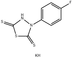 potassium [4-(4-fluorophenyl)-5-sulfanylidene-4,5-dihydro-1,3,4-thiadiazol-2-yl]sulfanide Structure