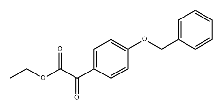 Benzeneacetic acid, α-oxo-4-(phenylmethoxy)-, ethyl ester Struktur