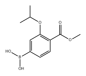 Benzoic acid, 4-borono-2-(1-methylethoxy)-, 1-methyl ester Structure