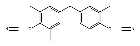 4,4''-Methylenebis-(3,5-dimethylphenyl)-dicyanate homopolymer 结构式