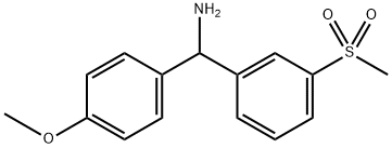 (3-甲磺酰基苯基)(4-甲氧基苯基)甲胺, 1016744-62-9, 结构式