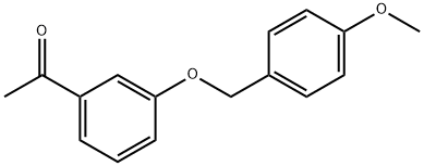 Ethanone, 1-[3-[(4-methoxyphenyl)methoxy]phenyl]- 结构式