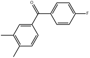 Methanone, (3,4-dimethylphenyl)(4-fluorophenyl)-,1017345-36-6,结构式