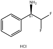 (αR)-α-(Difluoromethyl)-benzenemethanamine Hydrochloride 化学構造式
