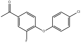 1-[4-(4-Chlorophenoxy)-3-fluorophenyl]ethanone Structure