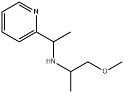 1-甲氧基-N-(1-(吡啶-2-基)乙基)丙-2-胺, 1019578-70-1, 结构式