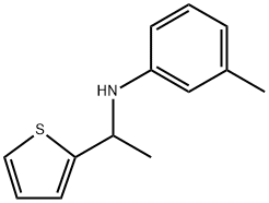 3-甲基-N-(1-(噻吩-2-基)乙基)苯胺 结构式