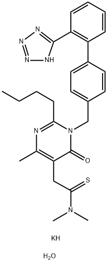 非马沙坦钾三水合物 结构式