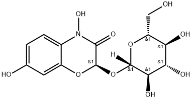 2H-1,4-Benzoxazin-3(4H)-one, 2-(β-D-glucopyranosyloxy)-4,7-dihydroxy-, (2R)- Structure