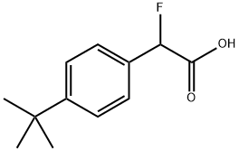 2-(4-(叔丁基)苯基)-2-氟乙酸,1020533-75-8,结构式