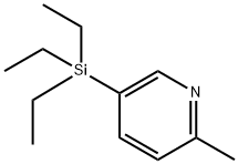 2-Methyl-5-(triethylsilyl)pyridine Struktur