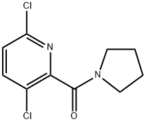 (3,6-dichloropyridin-2-yl)(pyrrolidin-1-yl)methanone Struktur