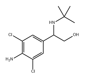 Benzeneethanol, 4-amino-3,5-dichloro-β-[(1,1-dimethylethyl)amino]- Struktur