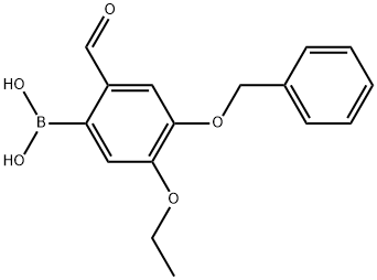 4-(Benzyloxy)-5-ethoxy-2-formylphenylboronic acid 结构式
