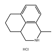 1H-Benz[de]isoquinoline, 2,3,3a,4,5,6-hexahydro-1-methyl-, hydrochloride (1:1) Structure