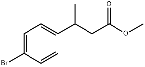Benzenepropanoic acid, 4-bromo-β-methyl-, methyl ester Struktur