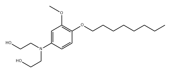 Ethanol, 2,2'-[3-methoxy-4-(octyloxy)phenylimino]di- (6CI) Structure