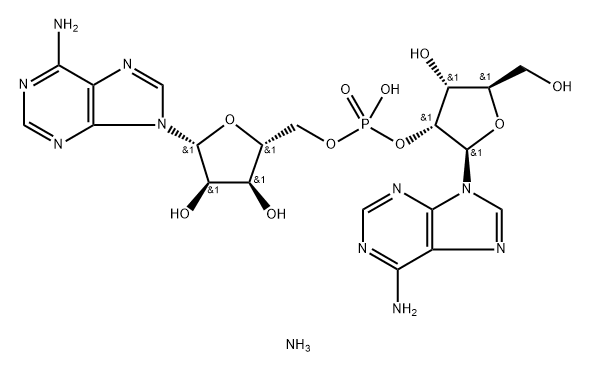 adenylyl[2'->5']adenosine, ammonium salt Structure