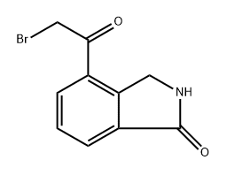 4-(2-BROMO-ACETYL)-2,3-DIHYDRO-ISOINDOL-1-ONE Struktur