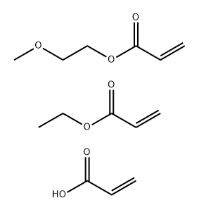 2-Propenoic acid polymer with ethyl 2-propenoate and 2-methoxyethyl 2-propenoate Struktur
