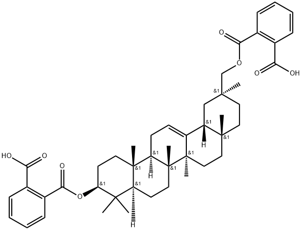 deoxoglycyrrhetol dihemiphthalate 结构式