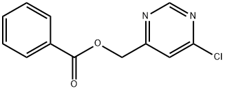 4-Pyrimidinemethanol, 6-chloro-, 4-benzoate 化学構造式