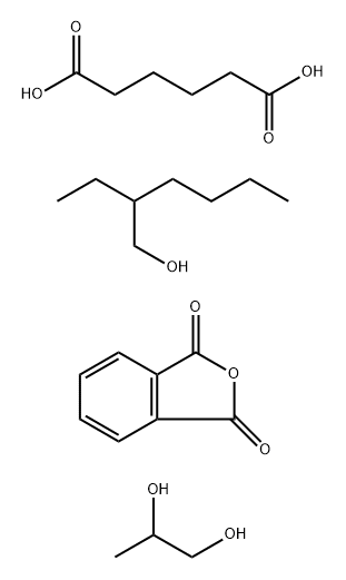 Hexanedioic acid, polymer with 2-ethyl-1-hexanol, 1,3-isobenzofurandione and 1,2-propanediol Structure