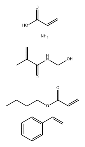 2-Propenoic acid, butyl ester, polymer with ammonium 2-propenoate, ethenylbenzene and N-(hydroxymethyl)-2-methyl-2-propenamide|