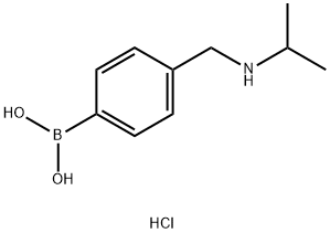 (4-((Isopropylamino)methyl)phenyl)boronic acid hydrochloride Struktur