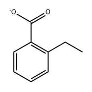 Benzoic acid, 2-ethyl-, ion(1-) (9CI) Struktur
