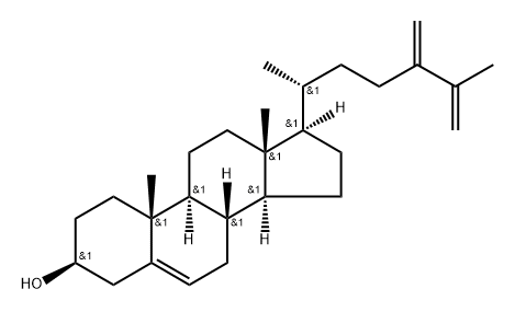 ergosta-5,24(28),25-trien-3-ol 结构式