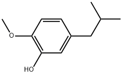 2-Methoxy-5-(2-methylpropyl)phenol 结构式