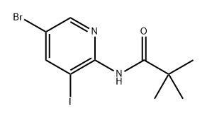 5-Bromo-3-iodo-2-pyridinyl)-2,2-dimethylpropanamide 结构式